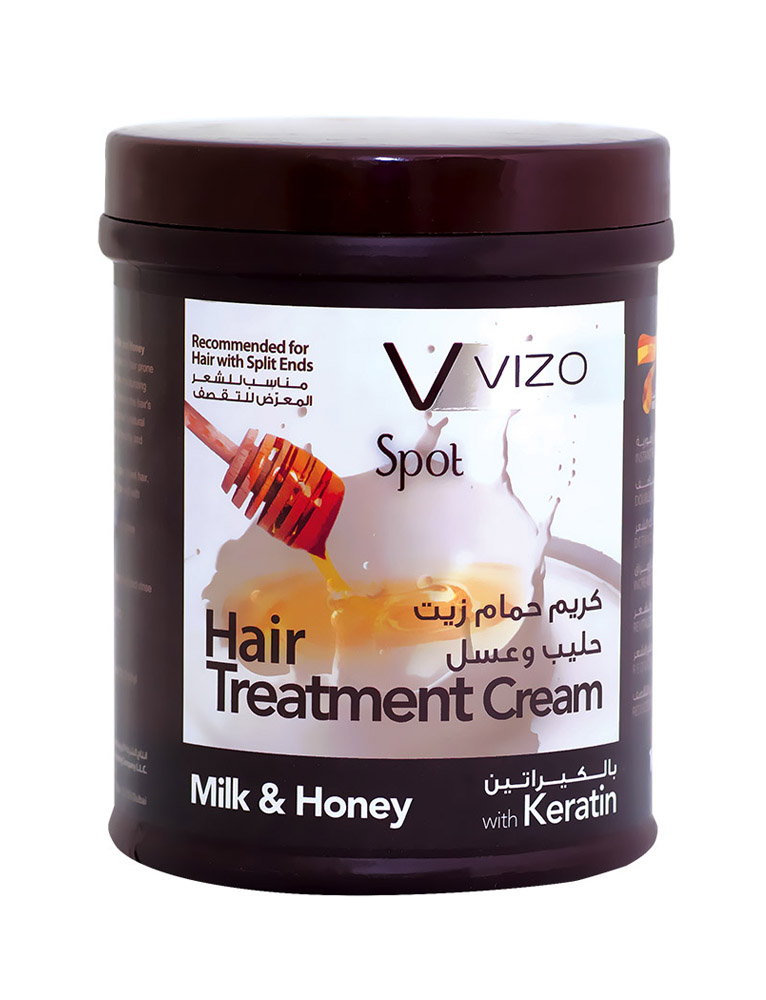 VIZO SPOT HAIR TREATMENT CREAM MILK & HONEY W/KERATIN 1000ML